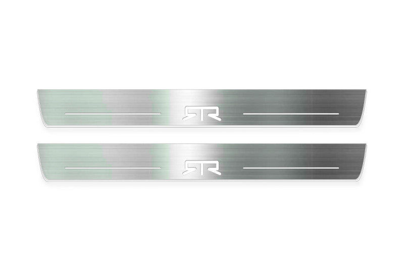Ford Mustang VI S550 2015+ LED door sill plates with RTR logo
