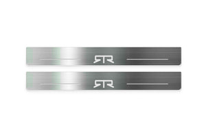 Ford Mustang VII 2023+ LED Door Sills Illuminated Scuff RTR Logo Stainless Steel Entry Guards
