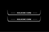 Jeep Wrangler JL 2018+ Stainless Steel LED Door Sills – Rubicon Logo