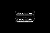 Jeep Wrangler JL 2018+ Stainless Steel LED Door Sills – Rubicon Logo