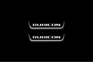 Jeep Wrangler JL 2018+ Stainless Steel LED Door Sills – Rubicon Logo