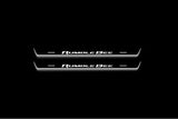 LED door sill plates RAM 1500 V 2019+ stainless steel with Rumble Bee logo