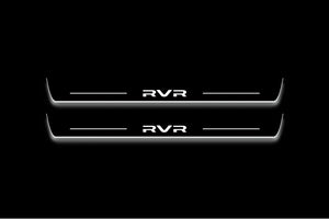 Mitsubishi RVR III 2010+ Stainless Steel LED Door Sills – RVR Logo