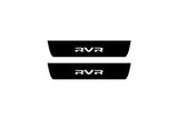 illuminated door sill protectors Mitsubishi RVR III 2010+ stainless steel with RVR logo