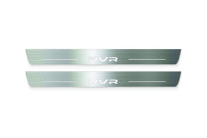 Mitsubishi RVR III 2010+ Stainless Steel LED Door Sills – RVR Logo