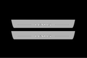 Lexus RX V 2023+ LED Door Sills Illuminated Scuff Lexus Logo Stainless Steel Entry Guards Door Sills Decoin
