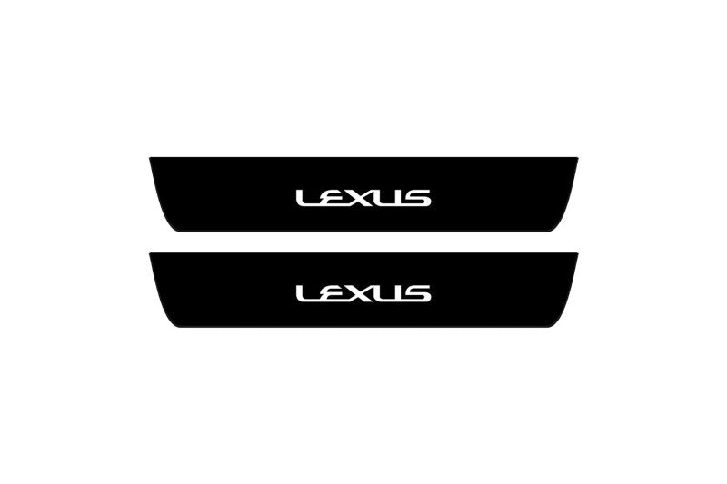 Lexus RX IV 2015+ illuminated door sill protectors with Lexus logo