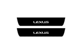 stainless steel door sill plates for Lexus RX IV 2015+ with F Sport logo