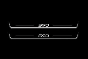 Volvo S90 II 2016+ Stainless Steel LED Door Sills – S90 Logo
