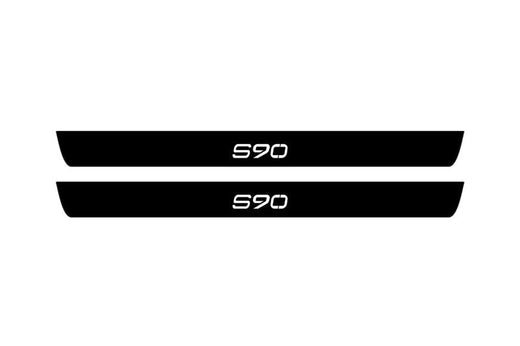 Volvo S90 II 2016+ Matte PRO LED Door Sills – S90 Logo