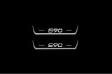 Volvo S90 II 2016+ Stainless Steel LED Door Sills – S90 Logo