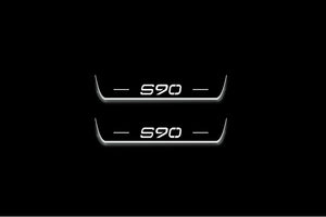 Volvo S90 II 2016+ Stainless Steel LED Door Sills – S90 Logo