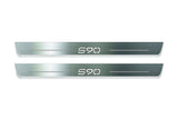 Volvo S90 II 2016+ Stainless Steel LED Door Sills – S90 Logo