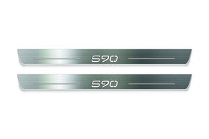 Volvo S90 II 2016+ Stainless Steel LED Door Sills – S90 Logo