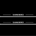 Renault Sandero II B8 Stainless Steel LED Door Sills – Sandero Logo