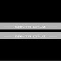 Illuminated LED Door Sill Tread Plates Hyundai Santa Cruz 2021+ With Santa Cruz Logo Hyundai Led Door Sills opdesign
