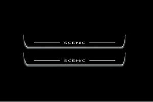 Renault Scenic III 2009+ Stainless Steel LED Door Sills – Scenic Logo