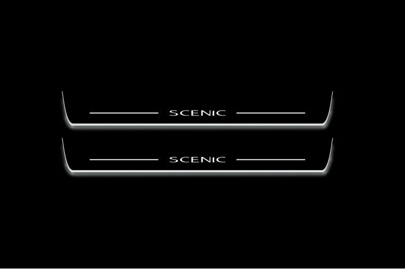 Renault Scenic III 2009+ Stainless Steel LED Door Sills – Scenic Logo