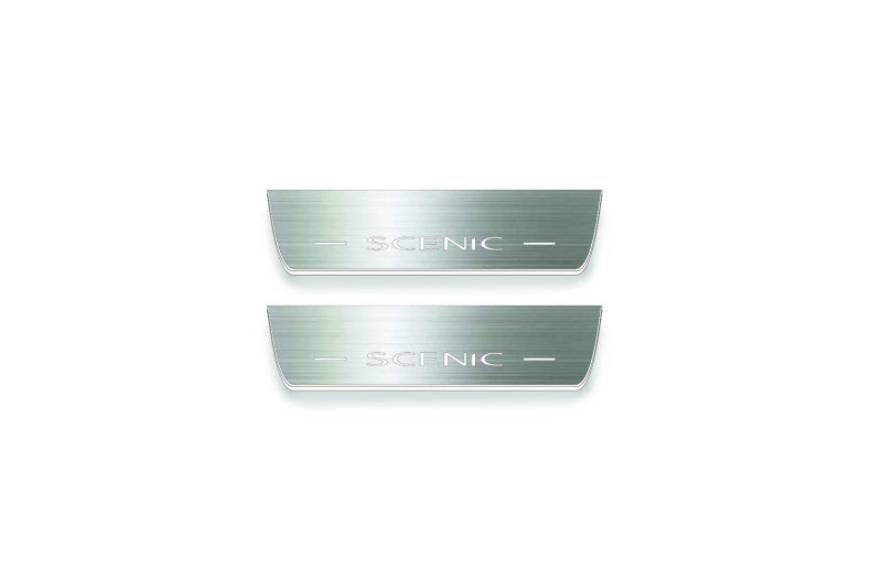 Renault Scenic III 2009+ Stainless Steel LED Door Sills – Scenic Logo