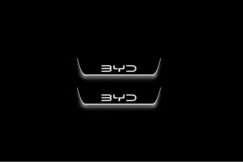 BYD Sealion 7 2024+ Stainless Steel LED Door Sills – BYD Logo