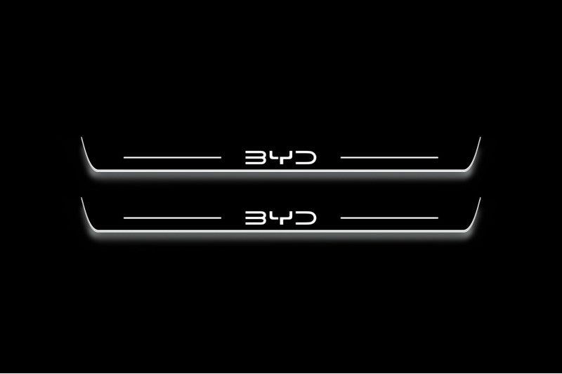 BYD Sealion 7 2024+ Stainless Steel LED Door Sills – BYD Logo
