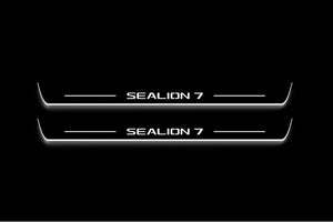 BYD Sealion 7 2024+ Stainless Steel LED Door Sills – Sealion 7 Logo