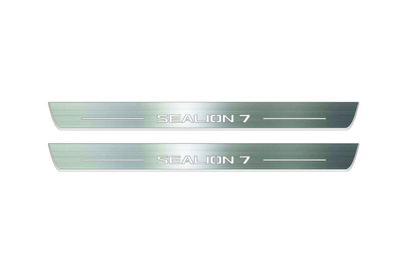 BYD Sealion 7 2024+ Stainless Steel LED Door Sills – Sealion 7 Logo