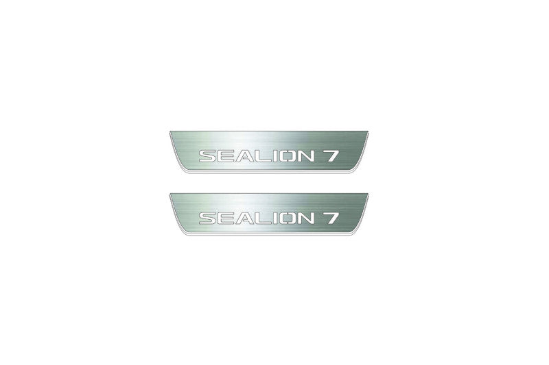 BYD Sealion 7 2024+ Stainless Steel LED Door Sills – Sealion 7 Logo