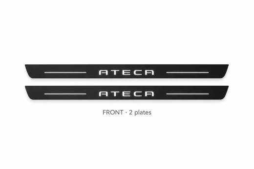 SEAT Ateca KH7 2016–2026 — Matte PRO LED Door Sills — Ateca Logo