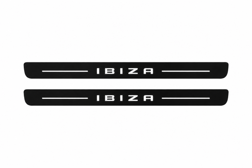 SEAT Ibiza KJ1 2017–Present — Matte PRO LED Door Sills — Ibiza Logo