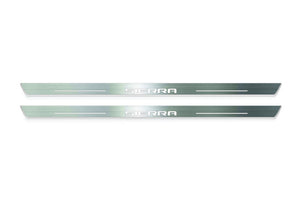 GMC Sierra V 2018+ LED Door Sills Illuminated Scuff Sierra Logo Stainless Steel Entry Guards Door Sills Decoin