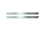 stainless steel LED door sill plates for GMC Sierra V 2018+ with Sierra logo