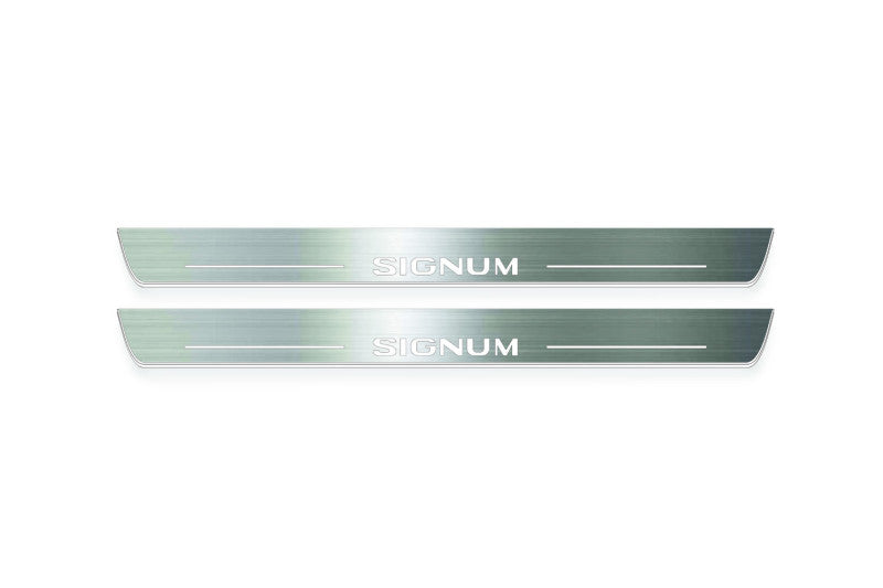 Vauxhall Signum 2003+ Stainless Steel LED Door Sills – Signum Logo