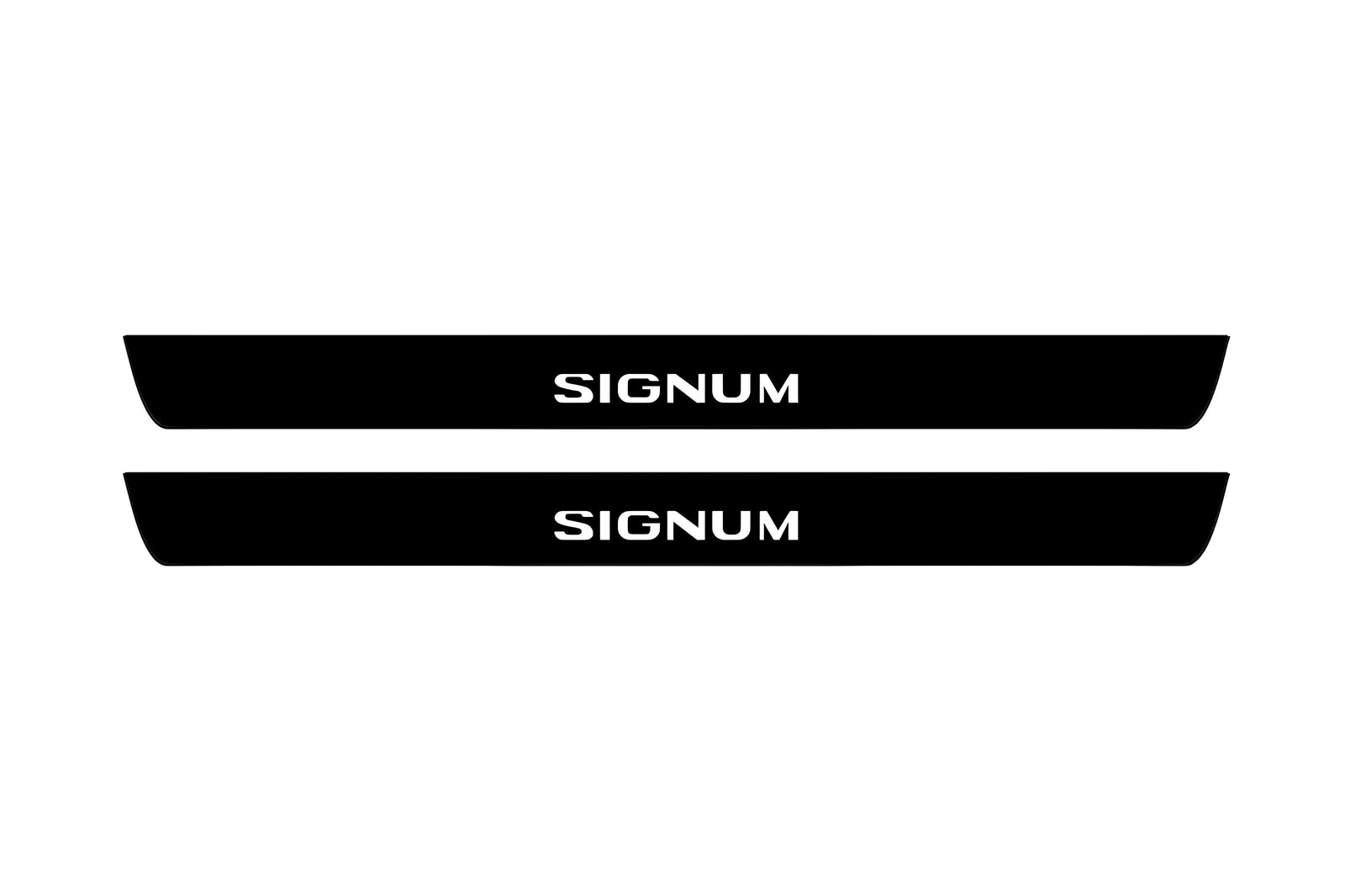 Opel Signum 2003+ illuminated door sill protectors stainless steel with Signum logo