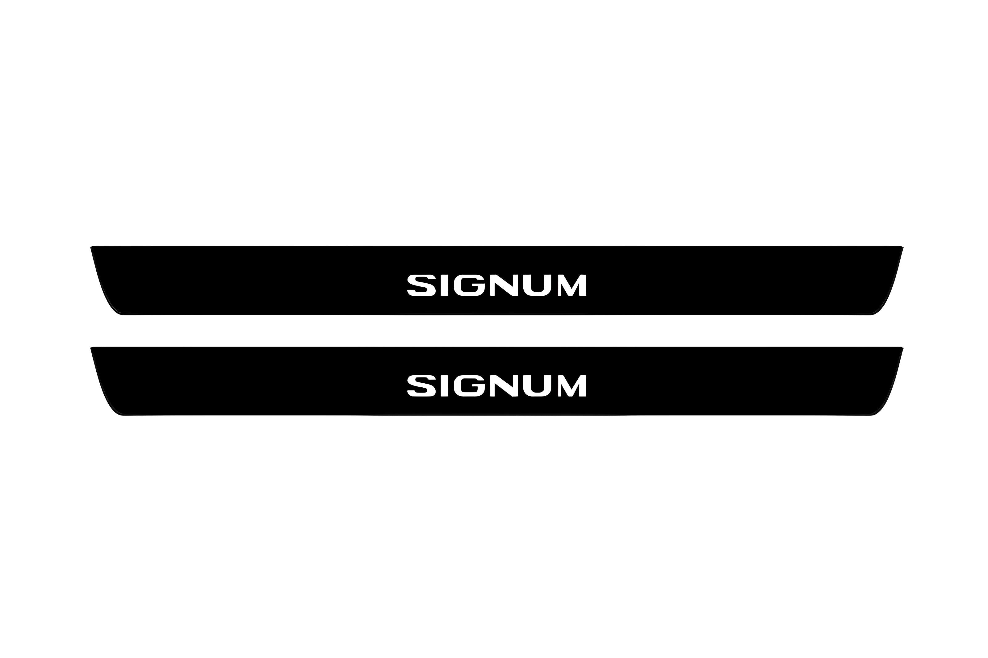 Opel Signum 2003-2008 Illuminated Matte Sill Plates with logo Signum Opel Led Door Sills PRO opdesign