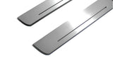 LED door sill plates stainless steel Peugeot 407 2004+ with 407 logo