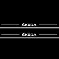 Skoda Octavia (A7) III Stainless Steel LED Door Sills – Skoda Logo