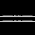 Skoda Octavia (A5) II Stainless Steel LED Door Sills – Skoda Logo