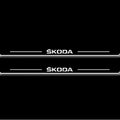 Skoda Octavia (A8) IV Stainless Steel LED Door Sills – Skoda Logo