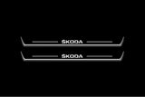 Skoda Octavia (A8) IV Stainless Steel LED Door Sills – Skoda Logo