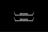 Skoda Octavia (A5) II Stainless Steel LED Door Sills – Skoda Logo