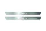 Skoda Octavia (A8) IV Stainless Steel LED Door Sills – Skoda Logo