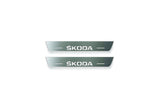 Skoda Enyaq IV 2020+ Stainless Steel LED Door Sills – Skoda Logo