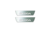Skoda Octavia (A7) III Stainless Steel LED Door Sills – Skoda Logo