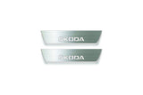 Skoda Yeti 2009+ Stainless Steel LED Door Sills – Skoda Logo