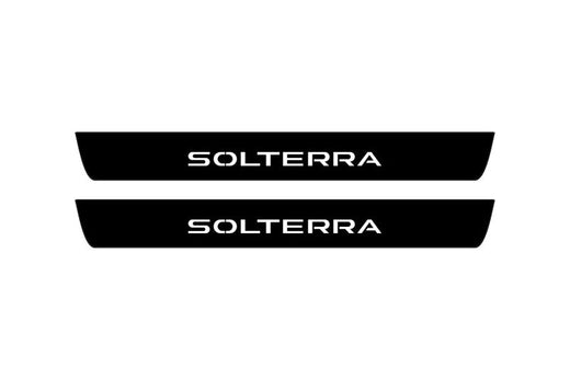 Subaru Solterra 2022+ Matte PRO LED Door Sills – Solterra Logo