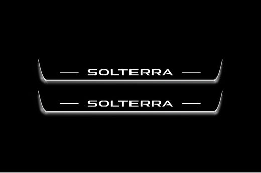 Subaru Solterra 2022+ Stainless Steel LED Door Sills – Solterra Logo