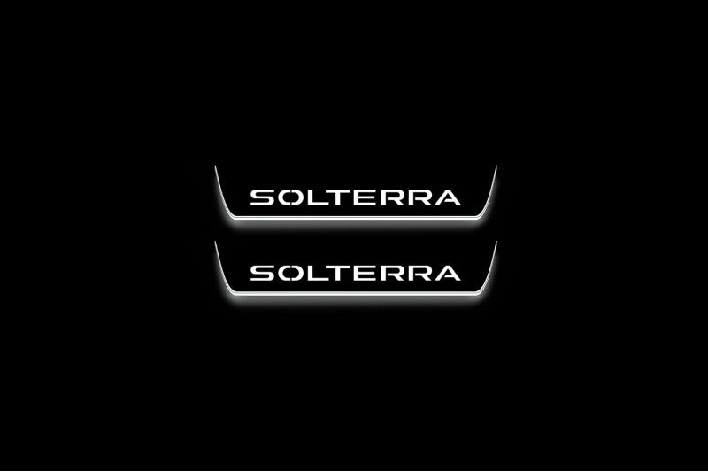 Subaru Solterra 2022+ Stainless Steel LED Door Sills – Solterra Logo