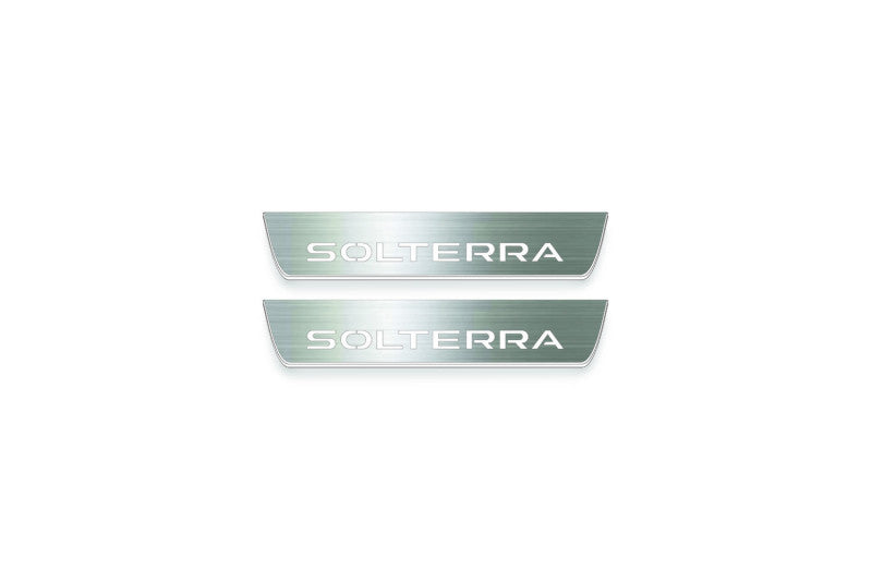 Subaru Solterra 2022+ Stainless Steel LED Door Sills – Solterra Logo