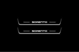 KIA Sorento III 2015-2020 LED Door Sills Illuminated Scuff Sorento Logo Stainless Steel Entry Guards